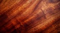 Textured Polished Mahogany Wood Surface, Detailed Close-Up Photography for Design, Print, Poster