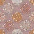 Textured polka dot circle seamless pattern. Japanese style homespun textile background. Soft pink neutral tones. All over print