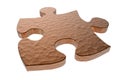 Textured puzzle piece Royalty Free Stock Photo