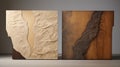 Textured Sand Blasted Wood Doors With Nature-inspired Shapes