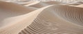 Textured Sand Formation with Parallel Undulations Royalty Free Stock Photo