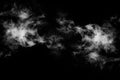 Textured Smoke,Abstract black,isolated on black background Royalty Free Stock Photo