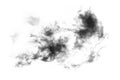 Textured Smoke, Abstract black, isolated on white background Royalty Free Stock Photo