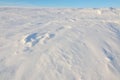 Textured snow in windy conditions Royalty Free Stock Photo