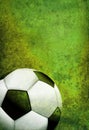 Textured Soccer Football Field Background with Ball Royalty Free Stock Photo