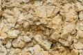 Textured stone background Rubble ballast in natural form in the rock wall