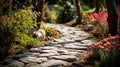 Textured Stone Path Background