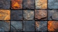 Textured Stone Surface with Gray and Orange Tones Royalty Free Stock Photo