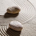 Textured stones across waves for different directions or change Royalty Free Stock Photo