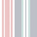 Textured stripe pattern in grey, pink, green, white. Seamless multicolored pastel herringbone vertical stripes for blanket, duvet.