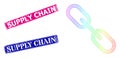 Textured Supply Chain Badges and Spectral Mesh Gradient Chain