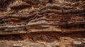 Textured surface of a sandstone cliff. AI generated