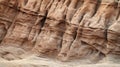 Textured surface of a sandstone cliff. Generative AI