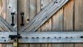 Textured Symmetric Design of a Wooden Shed Door