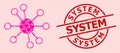 Grunge System Seal and Pink Lovely Node Links Collage