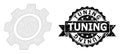 Textured Tuning Ribbon Stamp and Mesh Carcass Gear