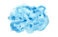 Textured turquoise blue watercolour blob