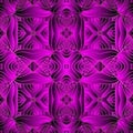 Textured violet 3d vector seamless pattern. Ornamental abstract geometric silk background. Surface repeat luxury Royalty Free Stock Photo