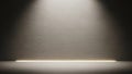 Textured wall with dramatic spotlight and floor lighting Royalty Free Stock Photo