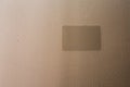 Textured wall surface with rectangular panel close up Royalty Free Stock Photo