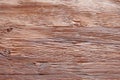 Textured walnut wooden table view from above