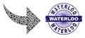 Textured Waterloo Badge and Geometric Redo Mosaic
