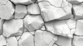 Textured White Stone Wall Background with Cracks and Irregular Shapes for Design Projects Royalty Free Stock Photo