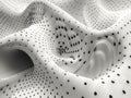 Abstract white surface displaying intricate black repetitive patterns Royalty Free Stock Photo
