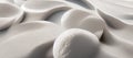 abstract textured white waves and blobs background Royalty Free Stock Photo
