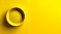 A textured yellow background features a round Royalty Free Stock Photo