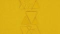Yellow Geometric Triangles on Textured Background pattern Royalty Free Stock Photo