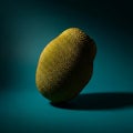 Textured Yellow Fruit on Blue Background Royalty Free Stock Photo
