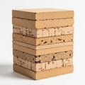 And textures of cork ranging from smooth to coarser surfaces with Royalty Free Stock Photo