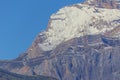 Textures of the slope of the snow-capped mountains