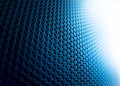 Textures of the speaker with a metal perforated grille Royalty Free Stock Photo
