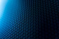 Textures of the speaker with a metal perforated grille Royalty Free Stock Photo