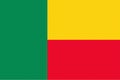 Texturized Beninese Flag of Benin Royalty Free Stock Photo