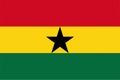 Texturized Ghanaian Flag of Ghana