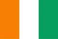 Texturized Ivorian Flag of Cote Ivoire