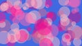 texturized pink shapes over royal blue background