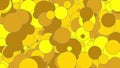 texturized yellow golden shapes over yellow background