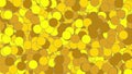 texturized yellow golden shapes over yellow background