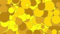 texturized yellow golden shapes over yellow background Royalty Free Stock Photo