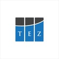 TEZ letter logo design on white background. TEZ creative initials letter logo concept. TEZ letter design