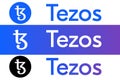 Tezos vector logo text icon author's development