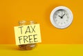 TFSA Tax-free savings account is shown using the text Royalty Free Stock Photo