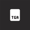 tga file icon. Filled tga file icon for website design and mobile, app development. tga file icon from filled image files