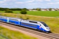 A TGV high speed train with motion blur Royalty Free Stock Photo