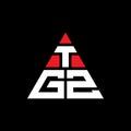 TGZ triangle letter logo design with triangle shape. TGZ triangle logo design monogram. TGZ triangle vector logo template with red Royalty Free Stock Photo