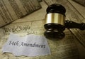 Fourteenth Amendment concept Royalty Free Stock Photo